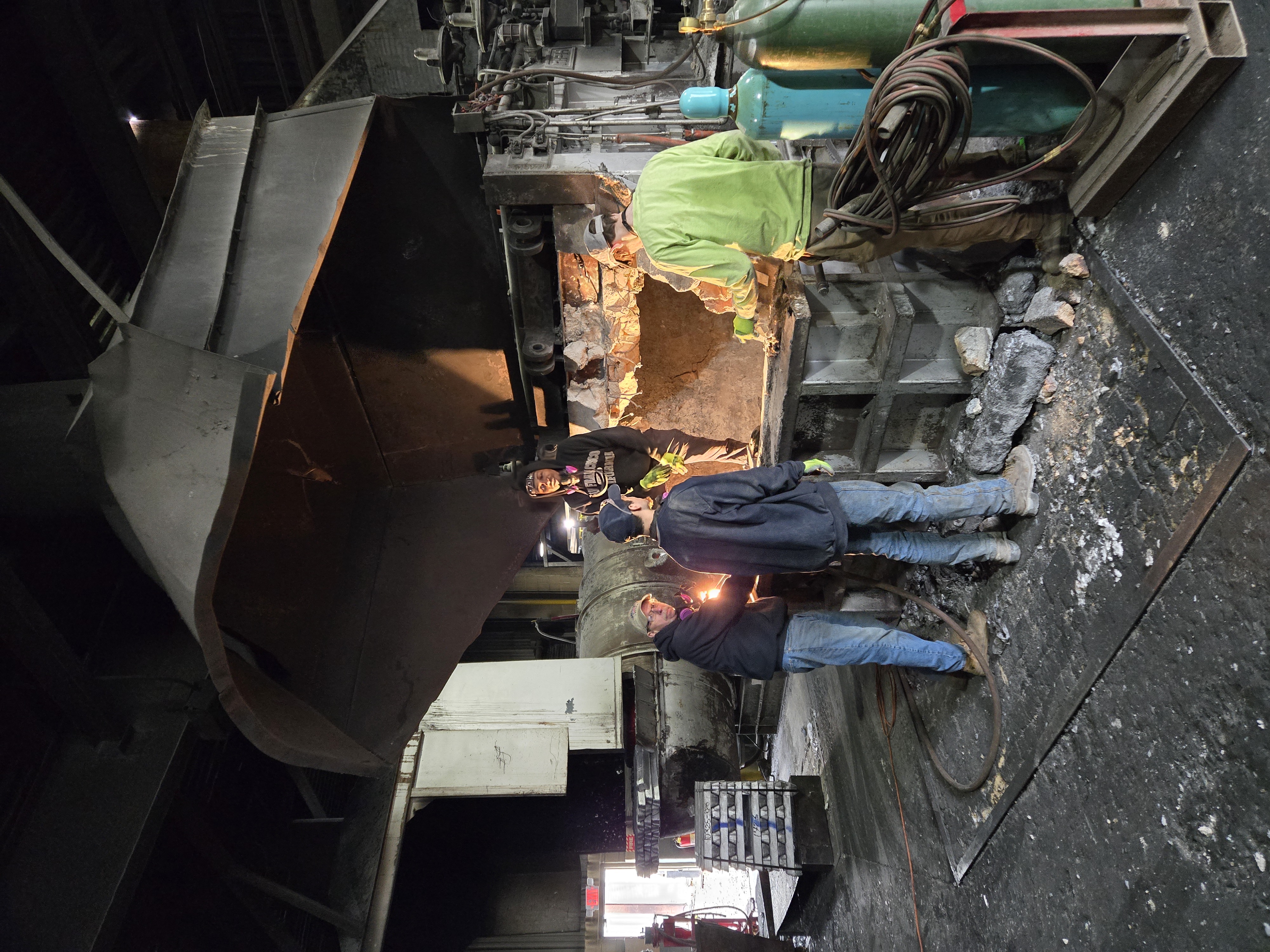 Refractory tear out and demolition